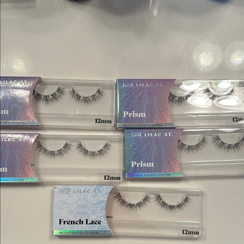Prism and French Lace Eyelash Clusters